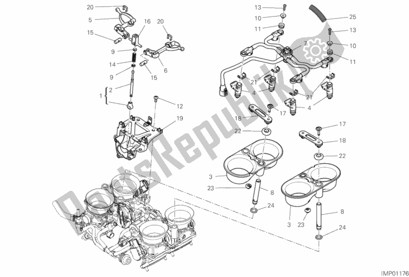 Todas as partes de 36b - Corpo Do Acelerador do Ducati Superbike Panigale V4 S Corse 1100 2019